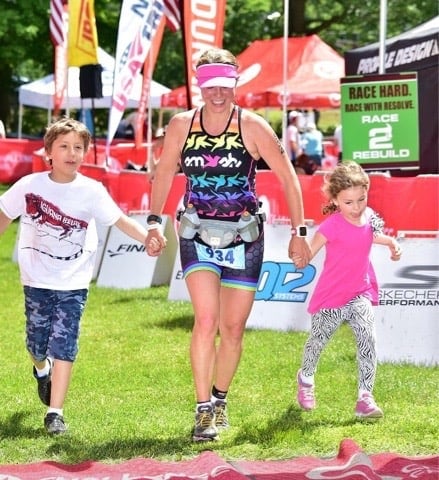 Crossing the Challenge Quassy 70.3 Finish Line in 2015