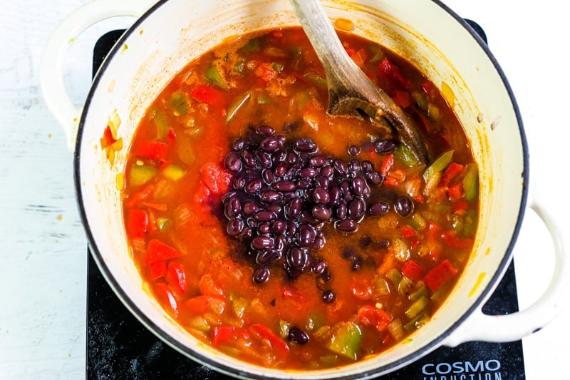 Turkey and Black Bean Chili ingredients