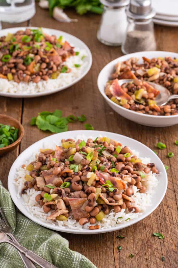 Hoppin John on two plates