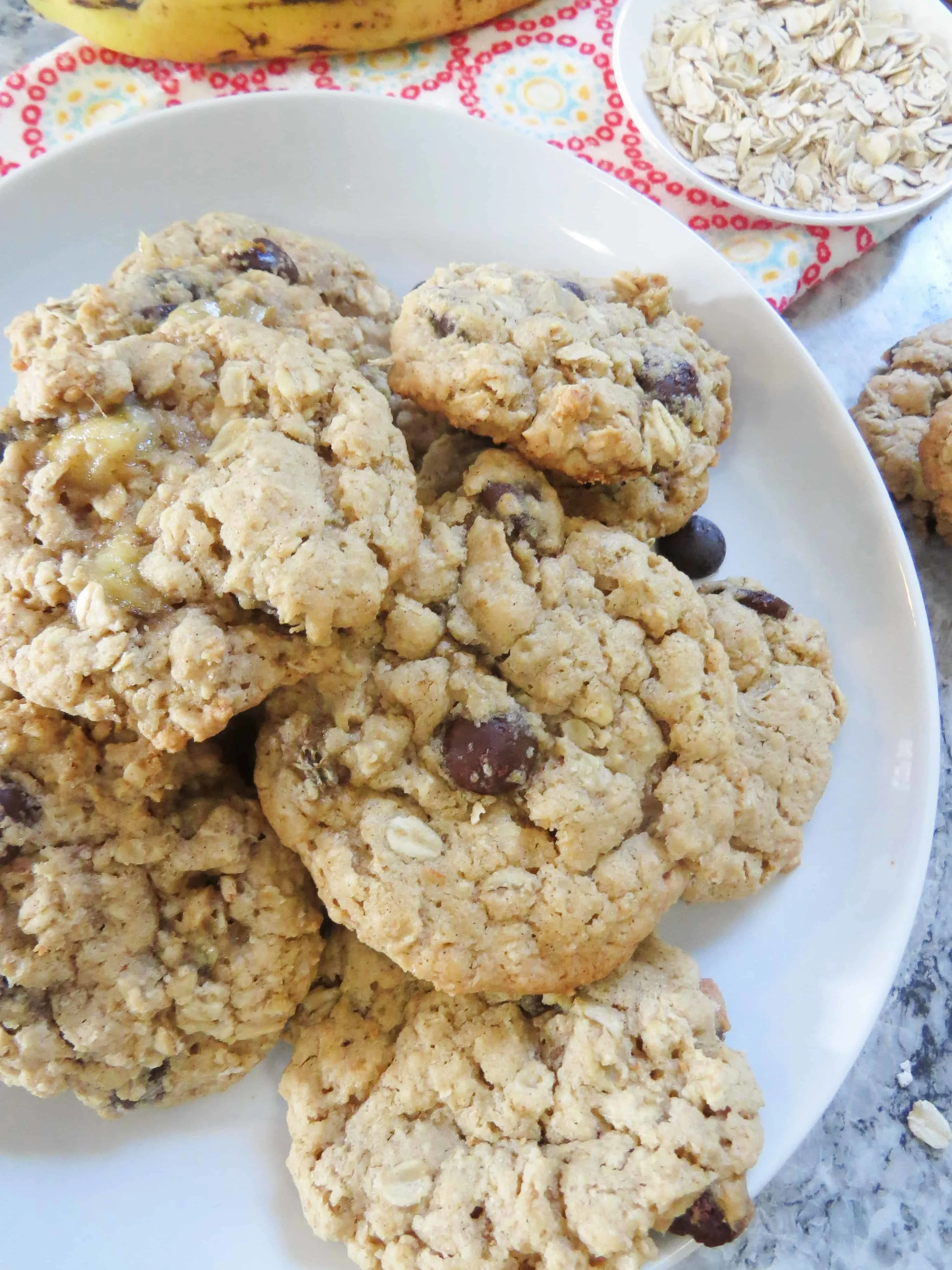 Oatmeal Banana Chocolate Chip Cookies Marathons & Motivation