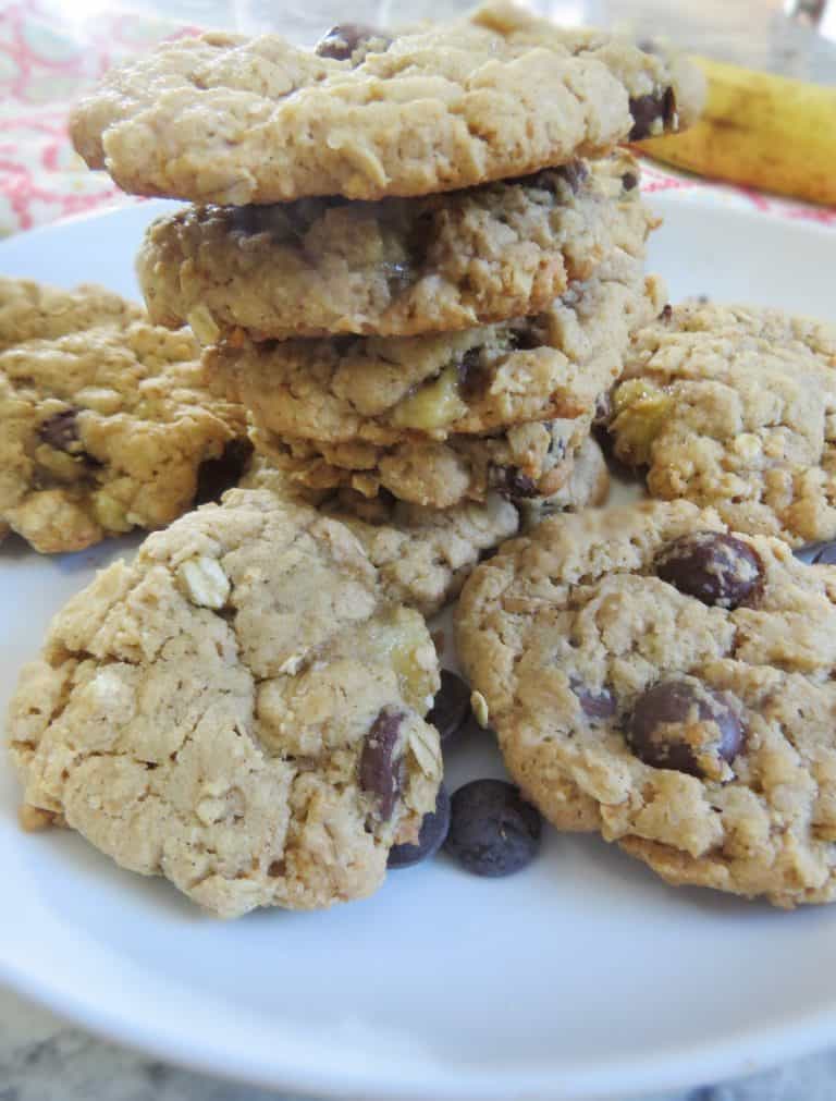 Oatmeal Banana Chocolate Chip Cookies