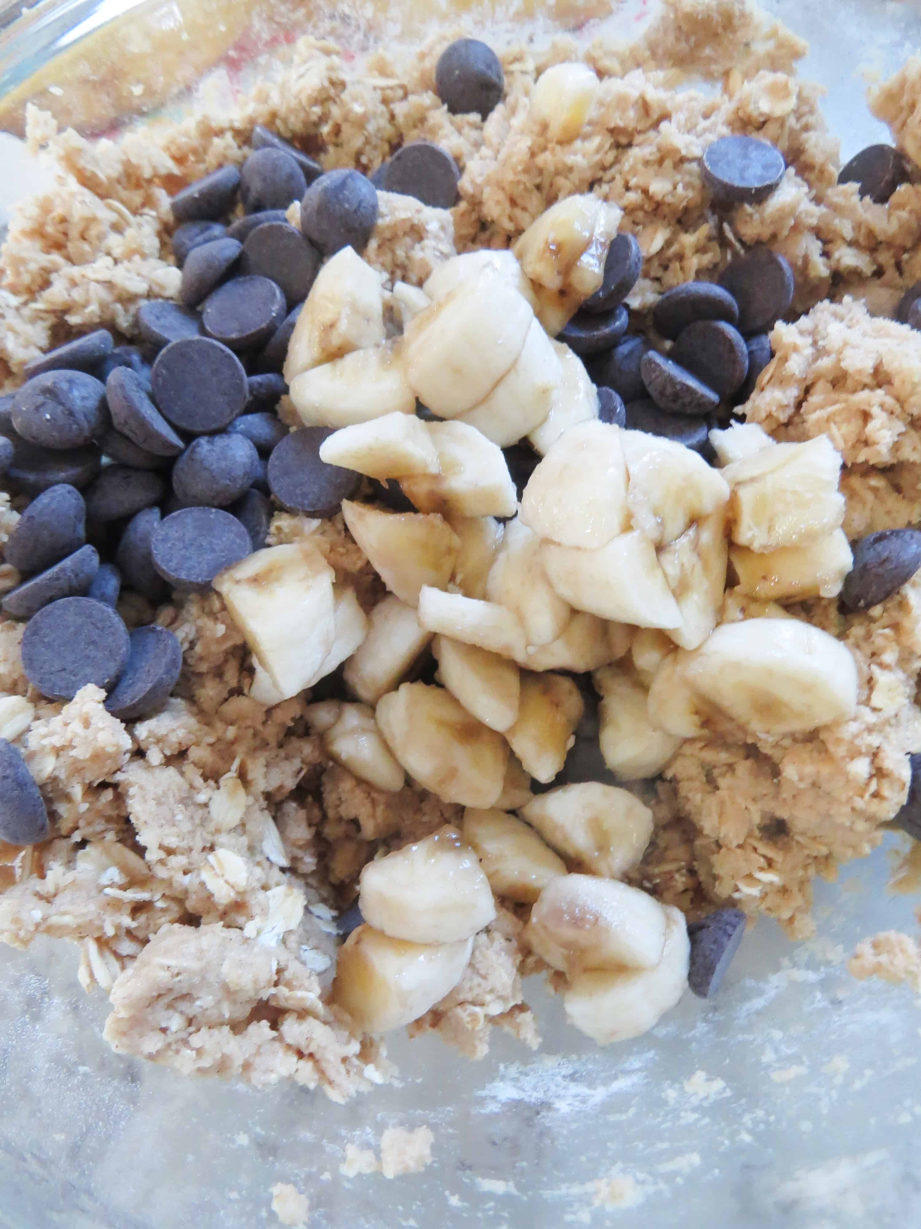 Oatmeal Banana Chocolate Chip Cookies