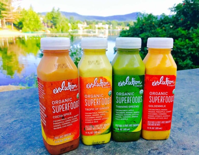 On the Go with Evolution Fresh® Organic Superfood Smoothies