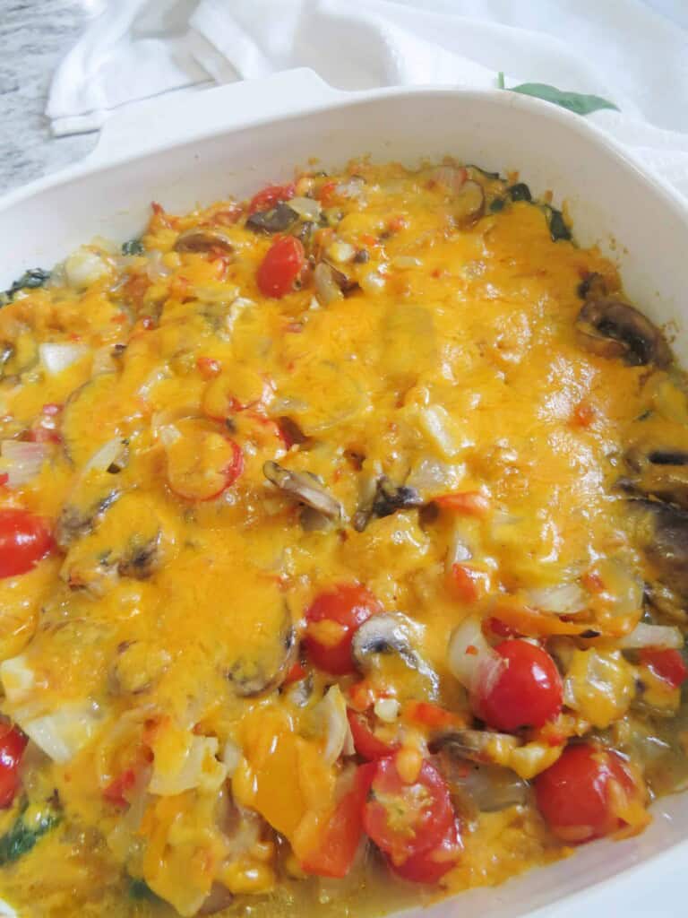 Spinach and Sautéed Veggie Casserole