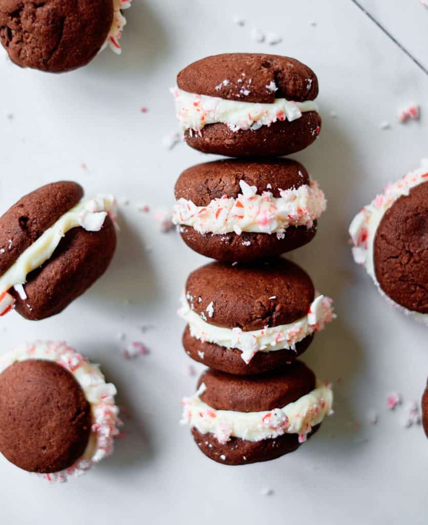 Chocolate Candy Cane Cookies