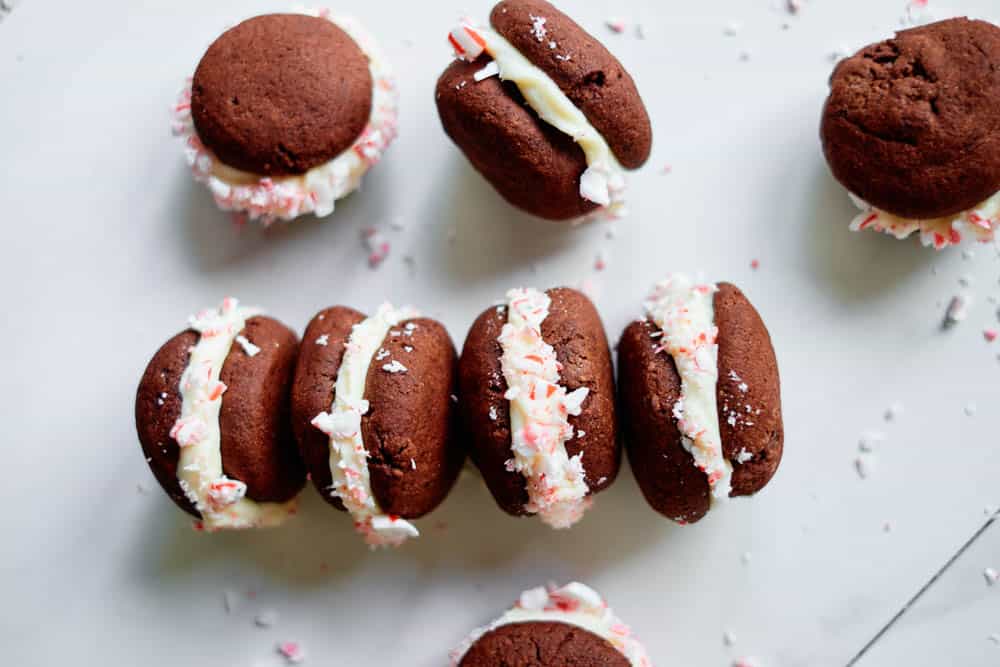 Chocolate Candy Cane Cookies