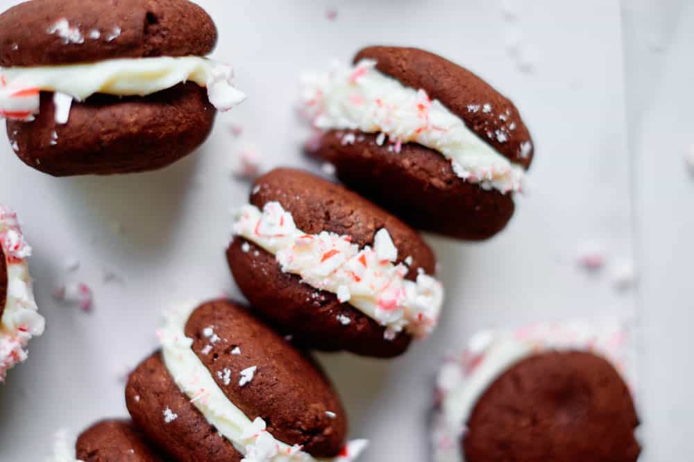 Chocolate Candy Cane Cookies
