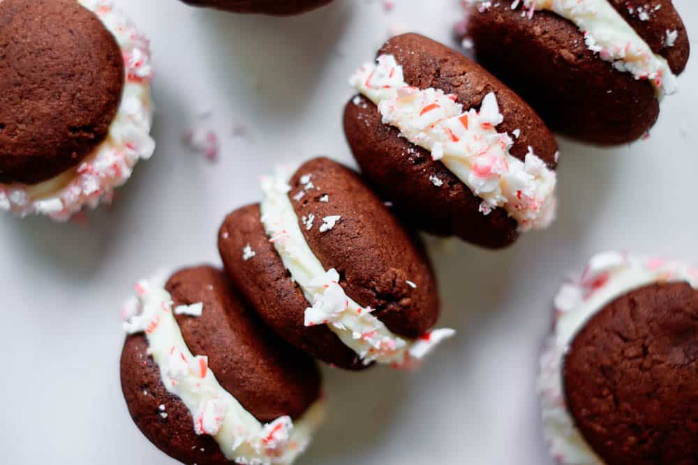 Chocolate Candy Cane Cookies
