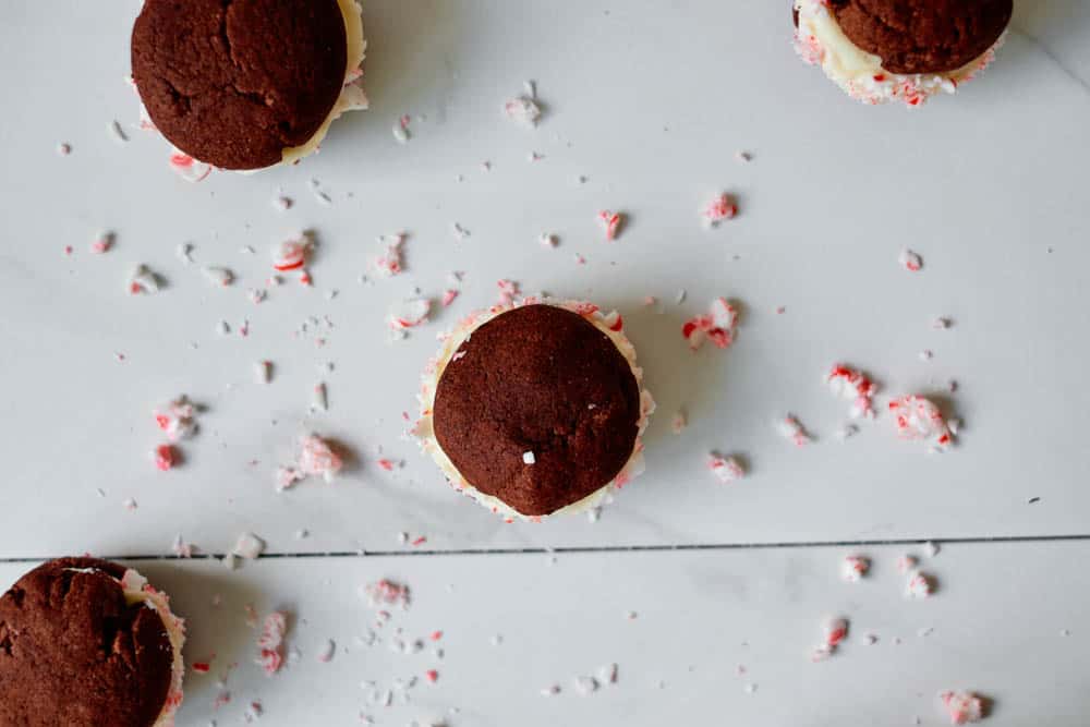 Chocolate Candy Cane Cookies