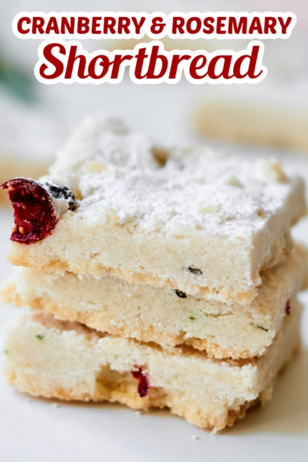 Cranberry Rosemary Shortbread Pin