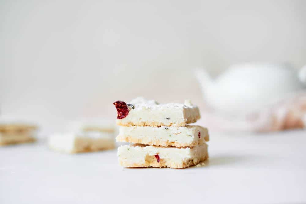 Cranberry and Rosemary Shortbread
