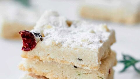 Cranberry and Rosemary Shortbread