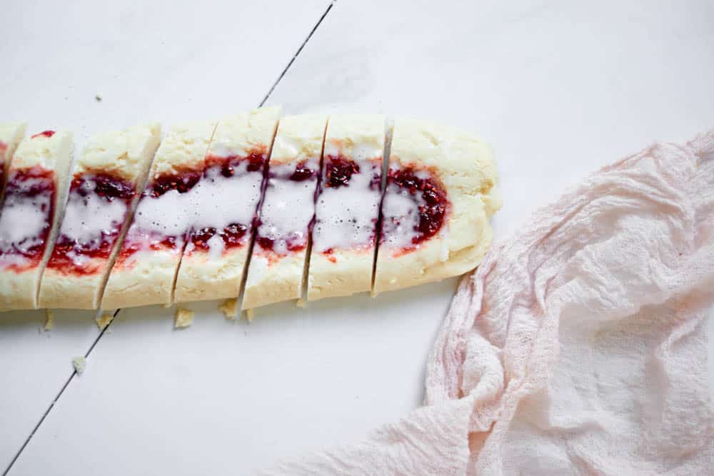 Raspberry Shortbread Cookies