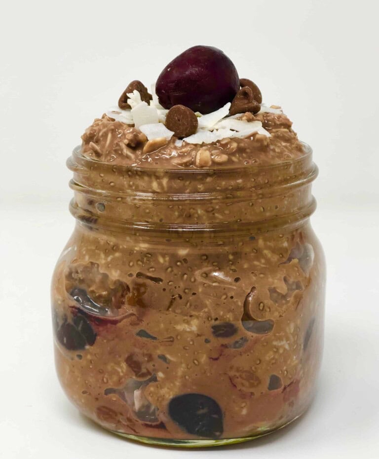 Chocolate Covered Cherry Overnight Oats