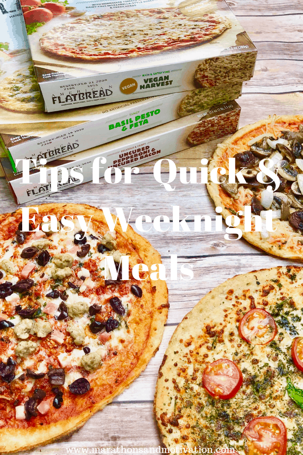 Tips for quick and easy weeknight meals: Meal Prep, Meal Planning, Doubling recipes, Frozen American Flatbread Pizzas #ad #AmericanFlatBreadFrozenPizza