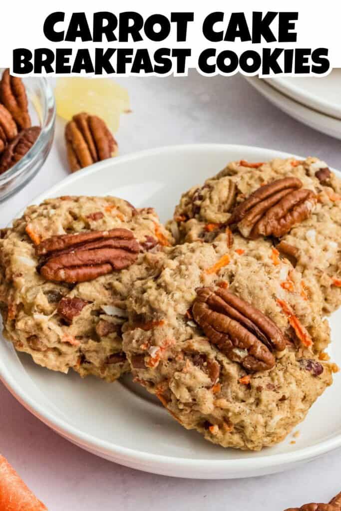 Carrot Cake Breakfast Cookies Pin.