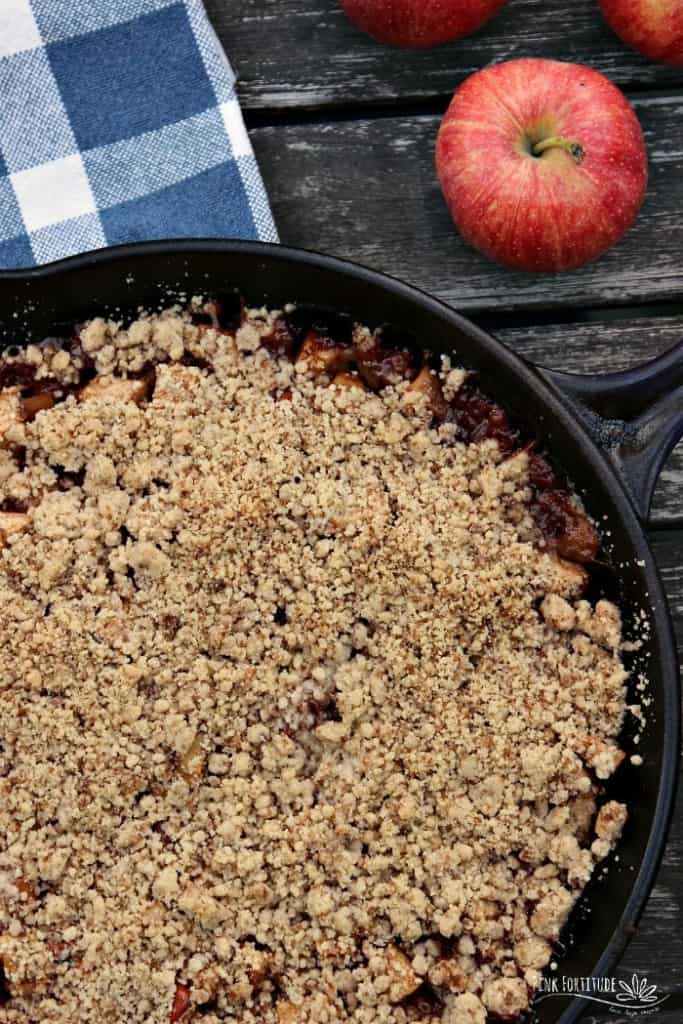 Skillet Caramel Apple Crisp