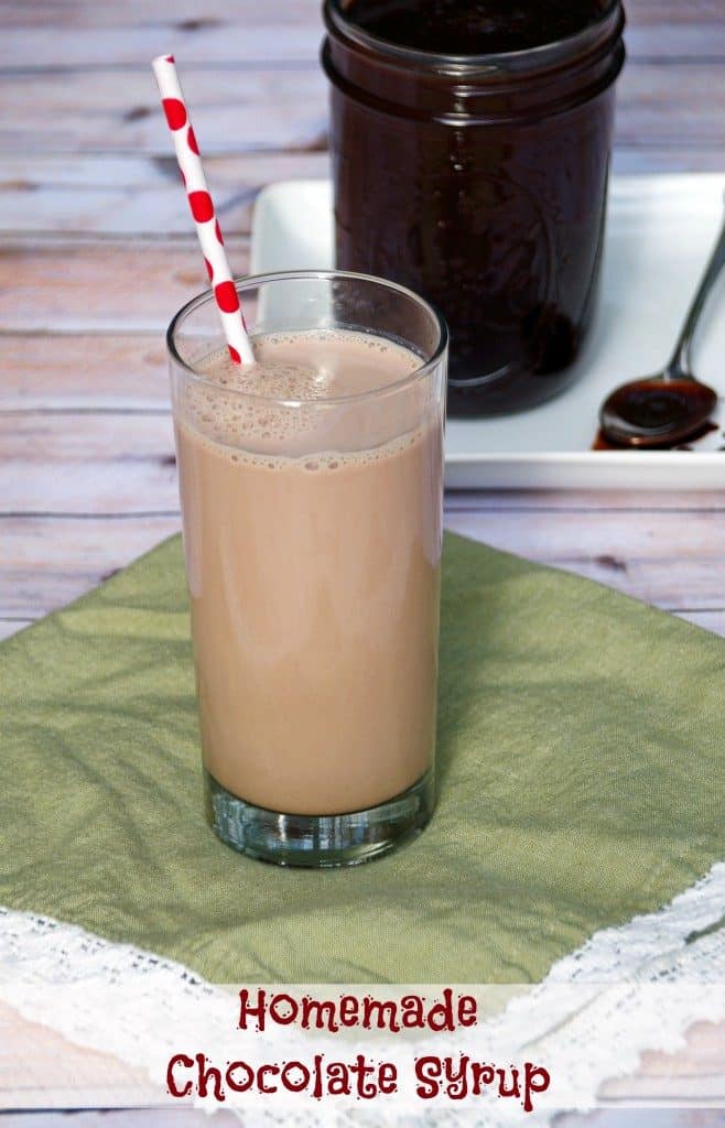 Glass of chocolate milk
