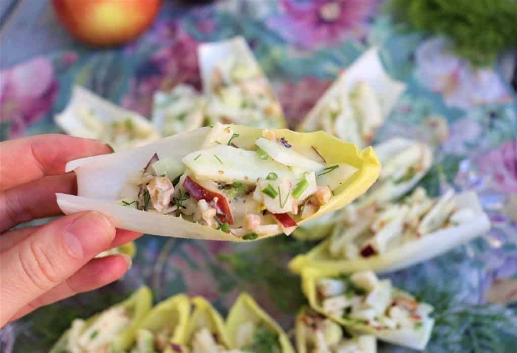 Fennel and Apple Salad in Belgian Endive Cups