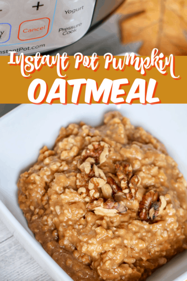 Instant Pot Pumpkin Oatmeal