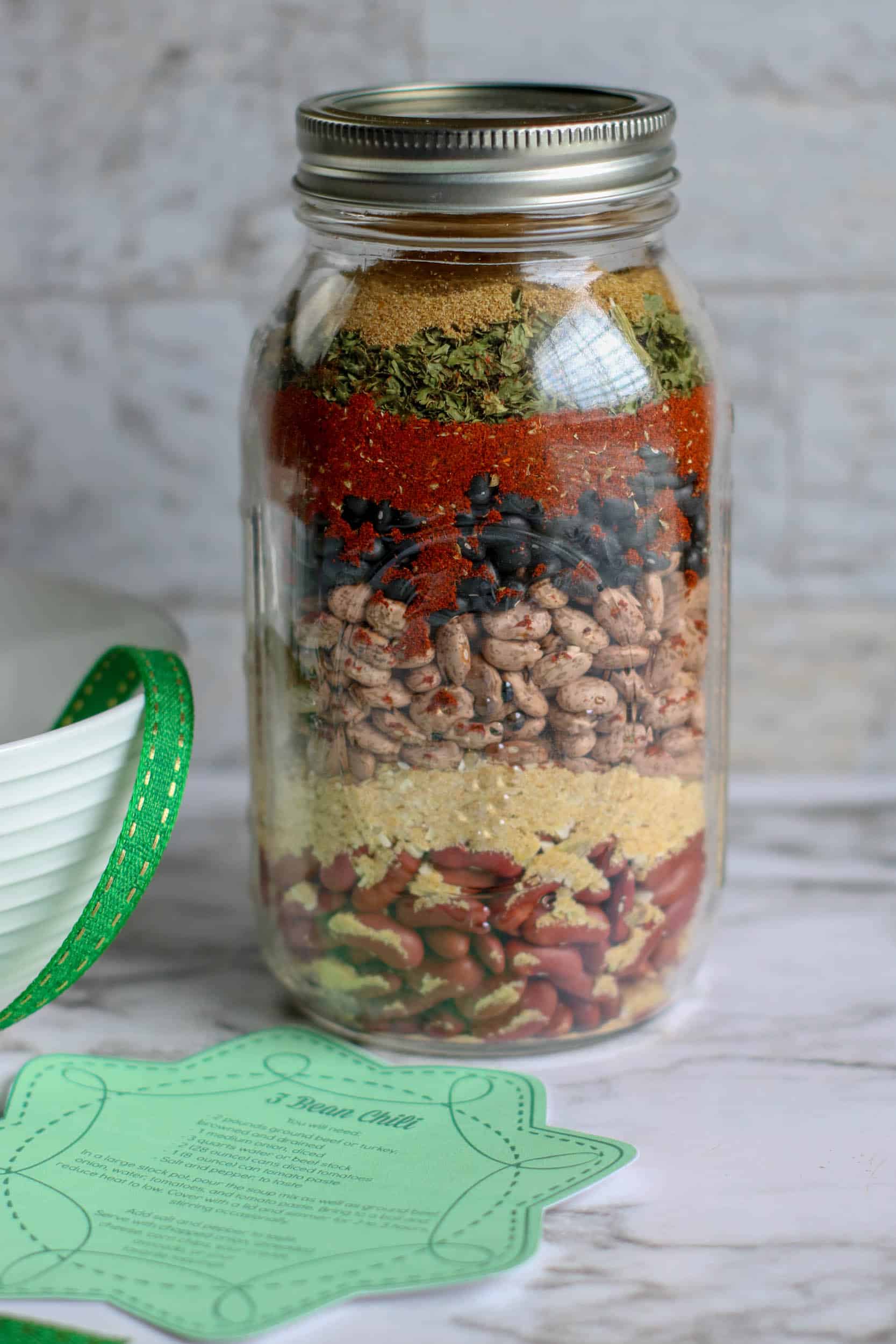 Three Bean Chili Mix Gift Jar