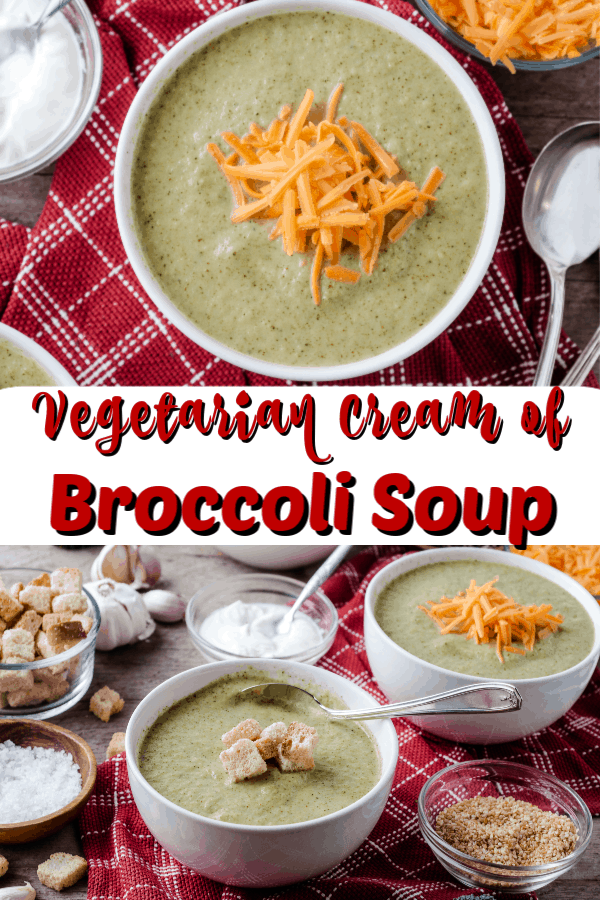 Vegetarian Cream of Broccoli Soup