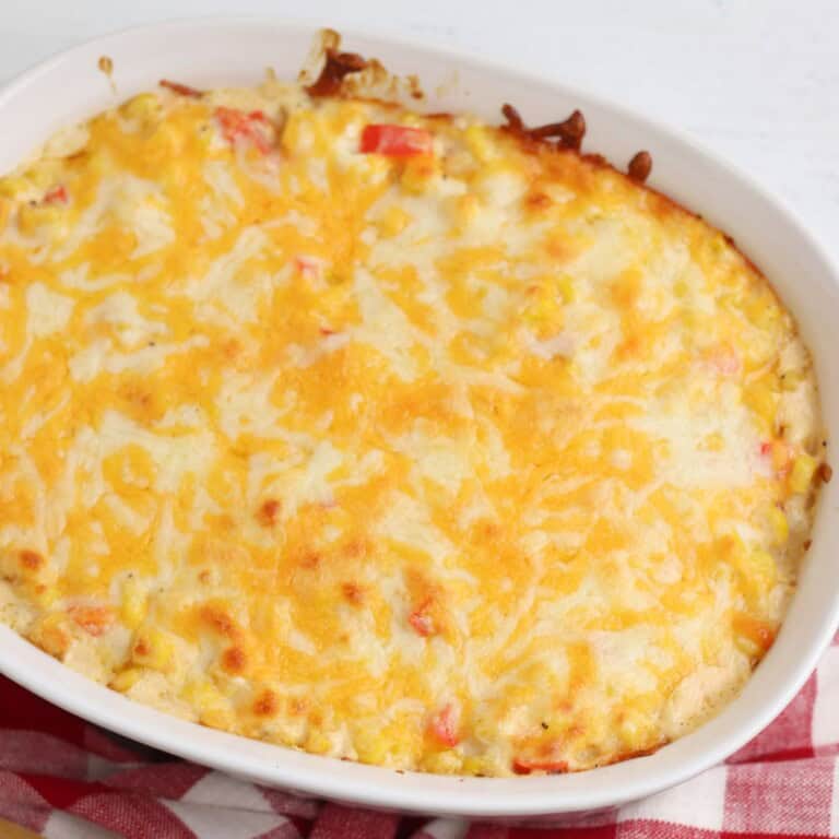 Mexican Corn Casserole with Cream Cheese.