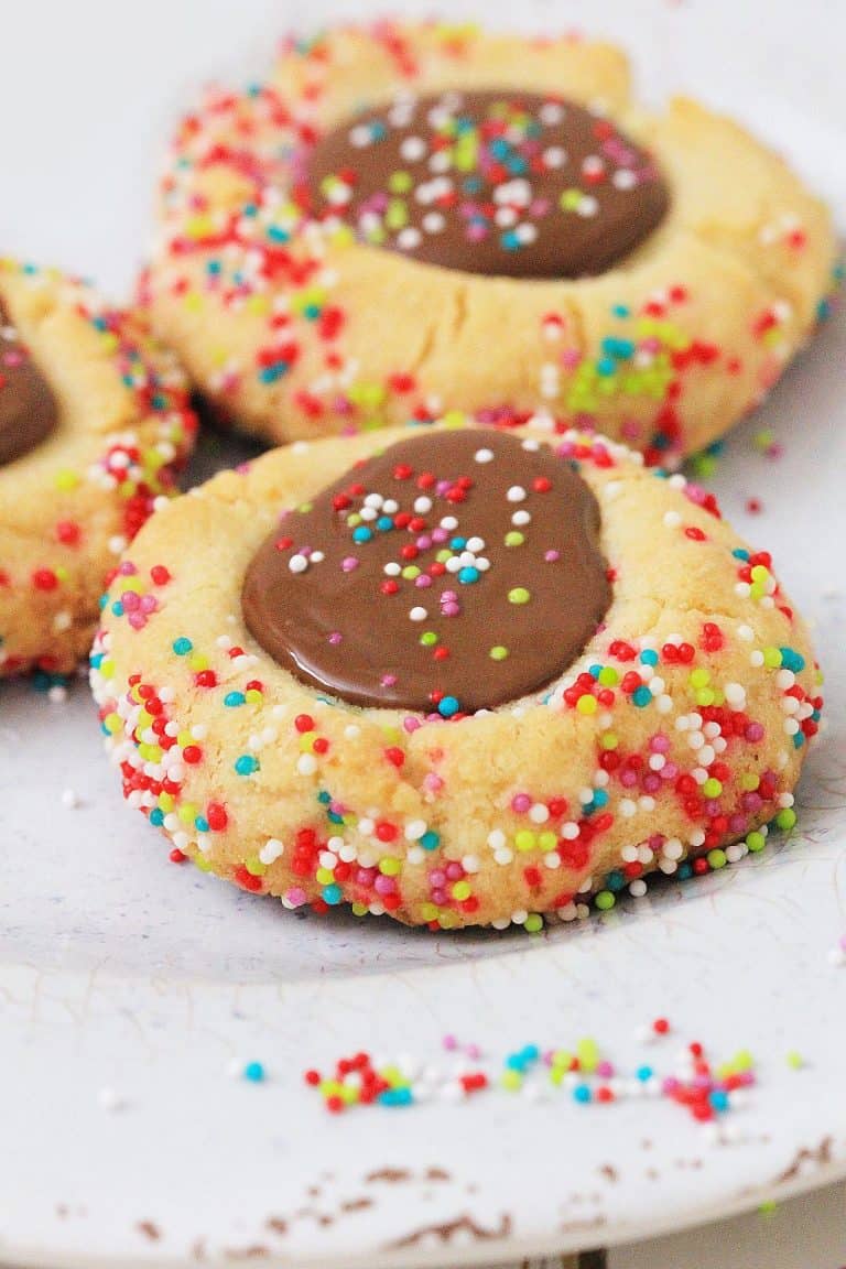 Chocolate Thumbprint Cookies