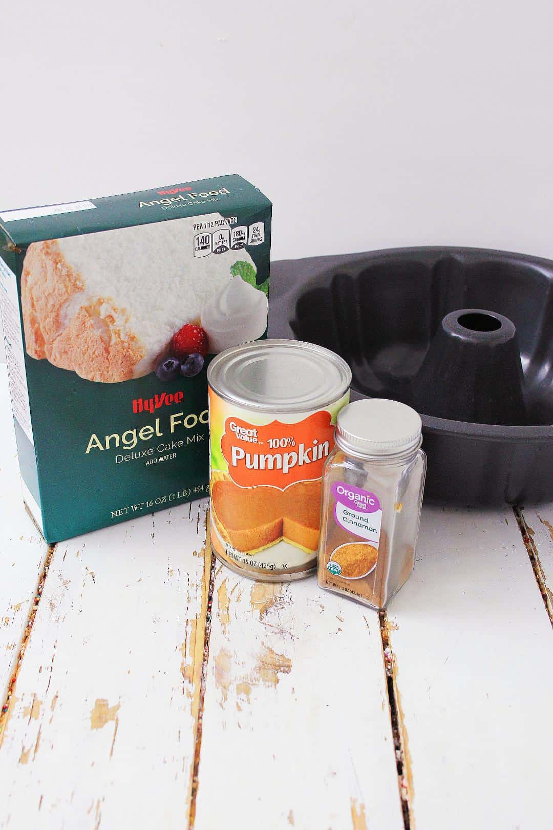 Pumpkin Angel Food Cake ingredients