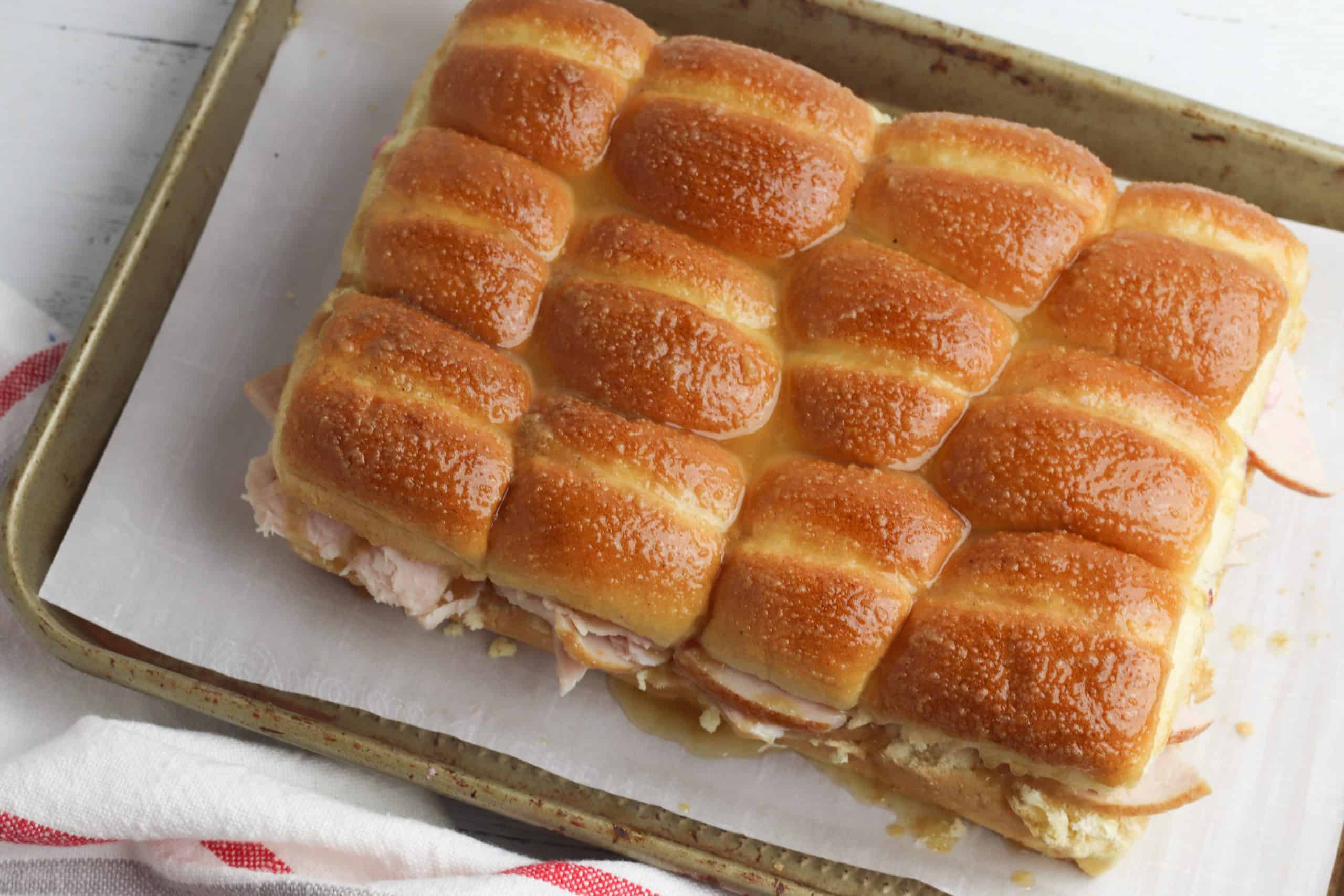 Turkey Sliders on Hawaiian Rolls