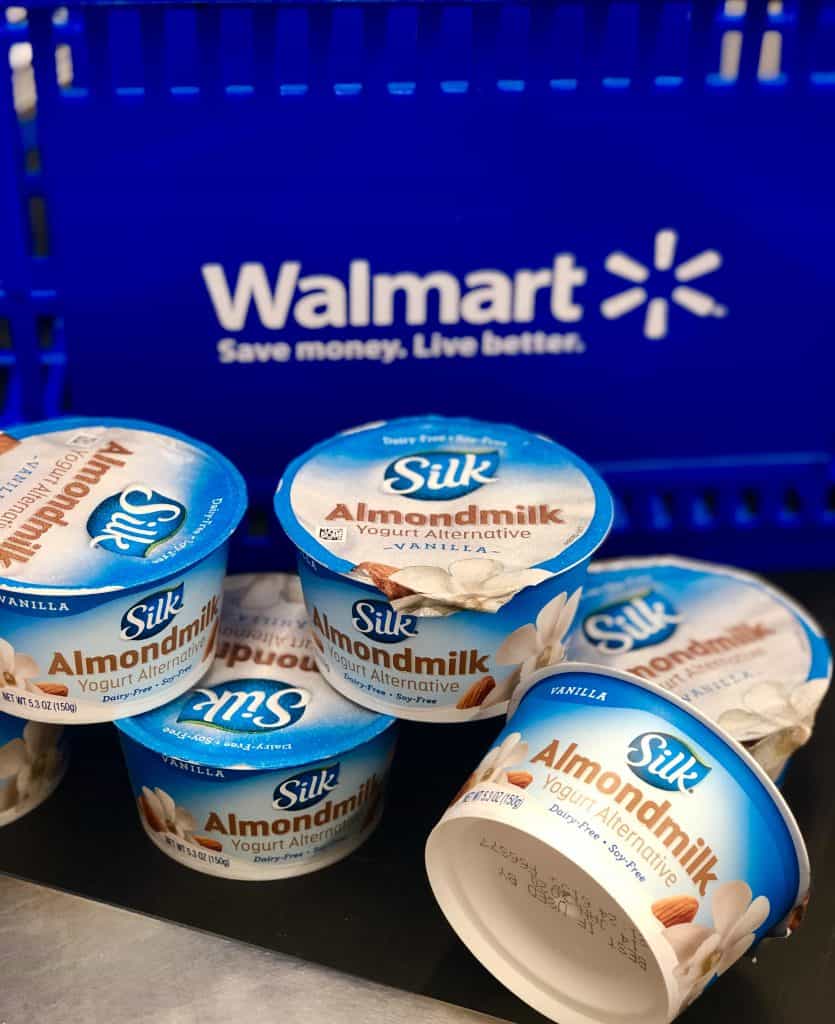 Silk Almond milk yogurt at Walmart