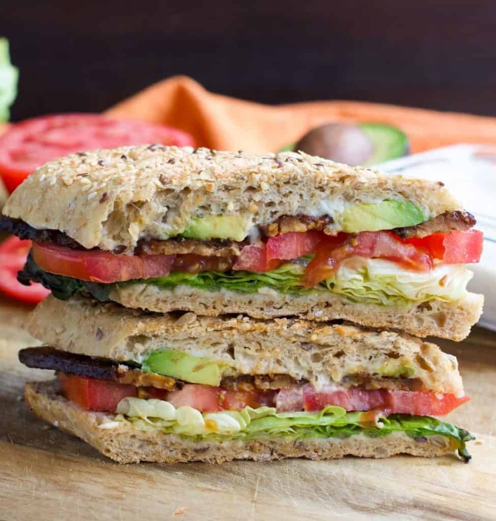 Vegan TTLA Sandwich