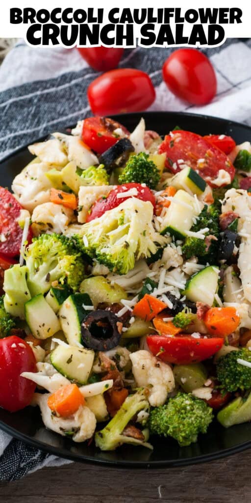 Broccoli Cauliflower Crunch Salad.