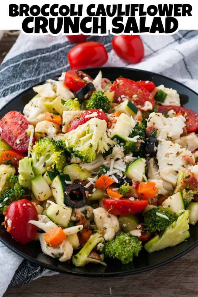 Broccoli Cauliflower Crunch Salad.