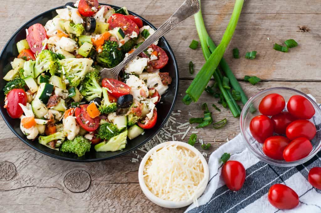 Easy Broccoli Cauliflower Crunch Salad Marathons & Motivation