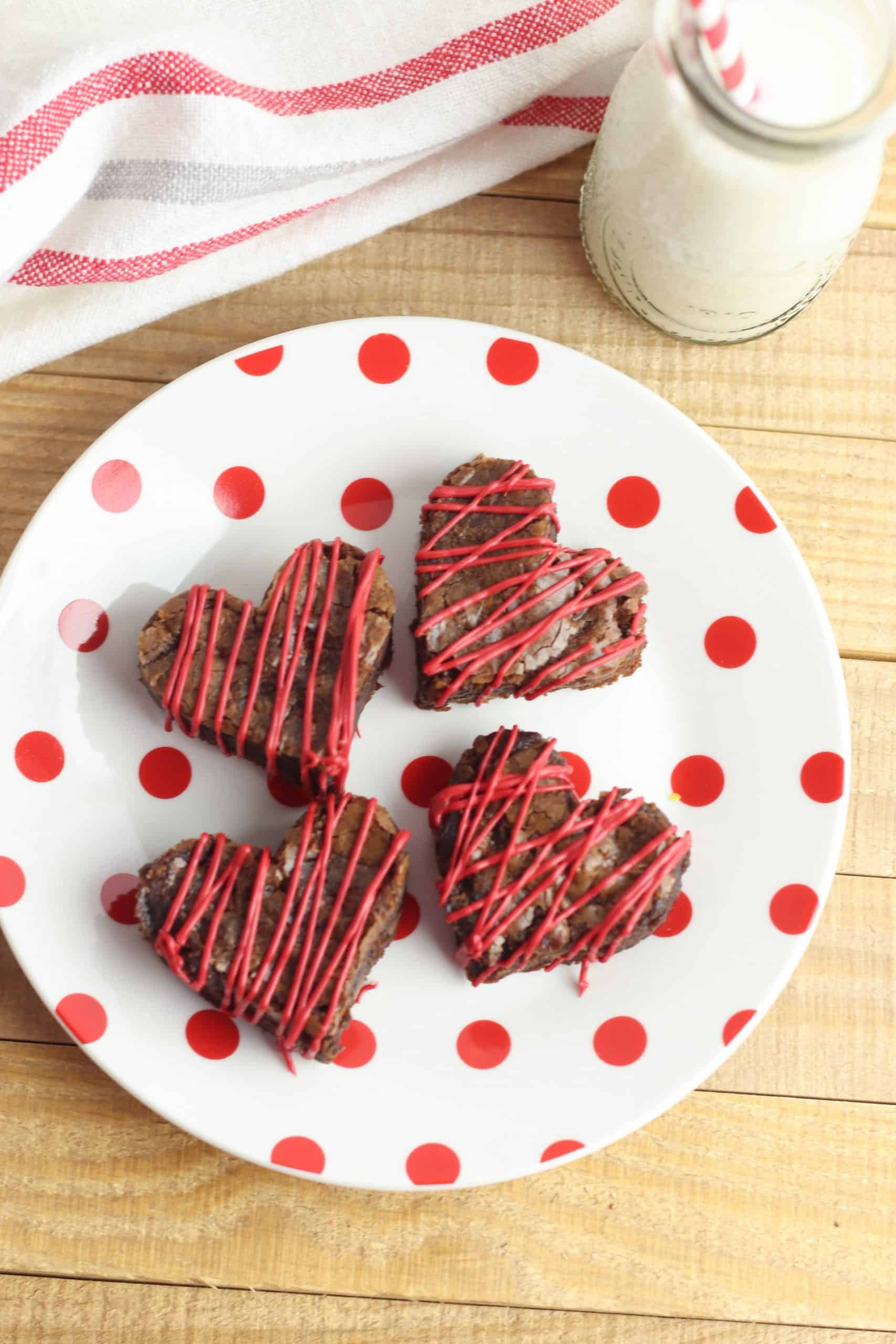 Valentine's Day Heart Brownies