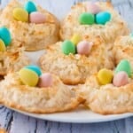 coconut macaroon Easter cookies.