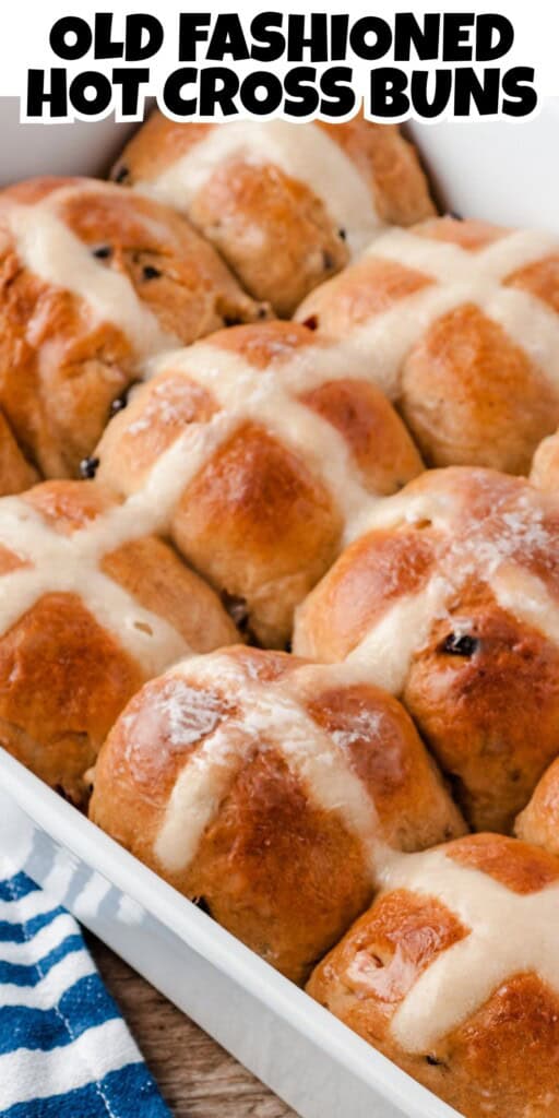 Old Fashioned Hot Cross Buns.