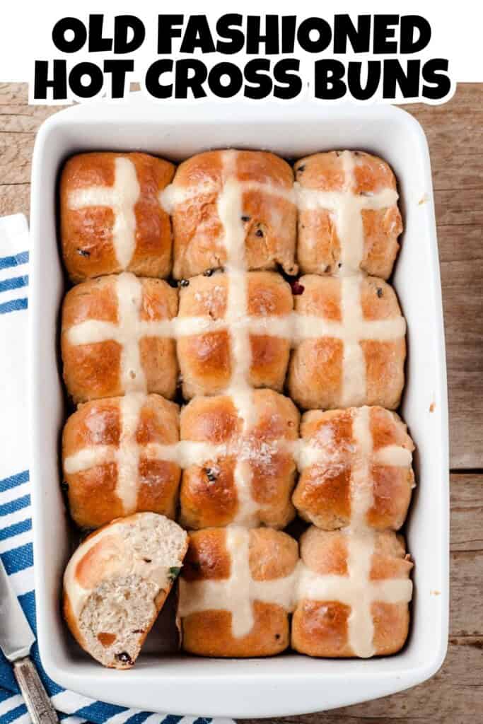 Old Fashioned Hot Cross Buns.