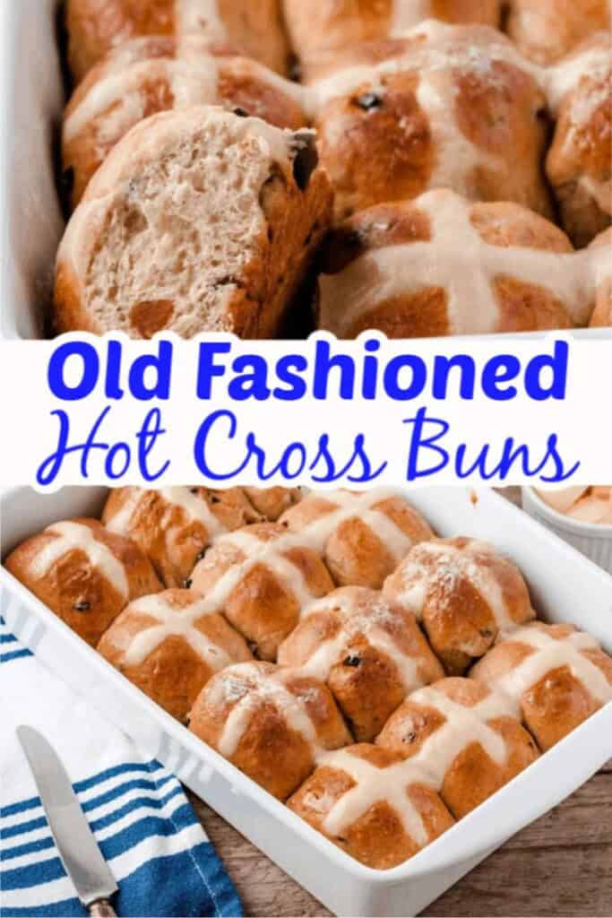 Old fashioned hot cross buns pin.
