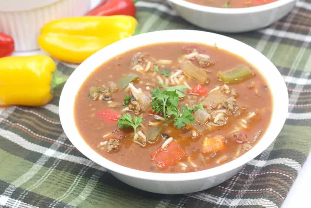 Easy Stuffed Bell Pepper Soup