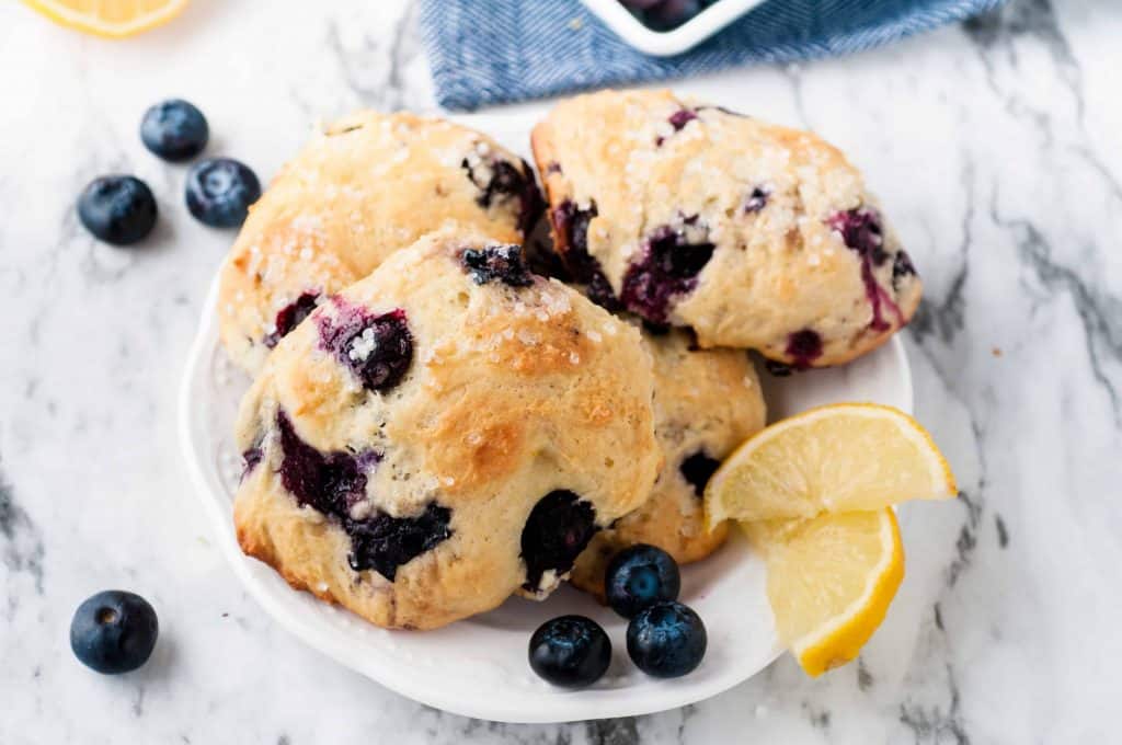 Easy Lemon Blueberry Scones