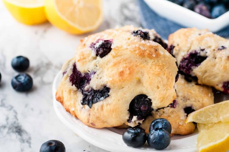 Easy Lemon Blueberry Scones