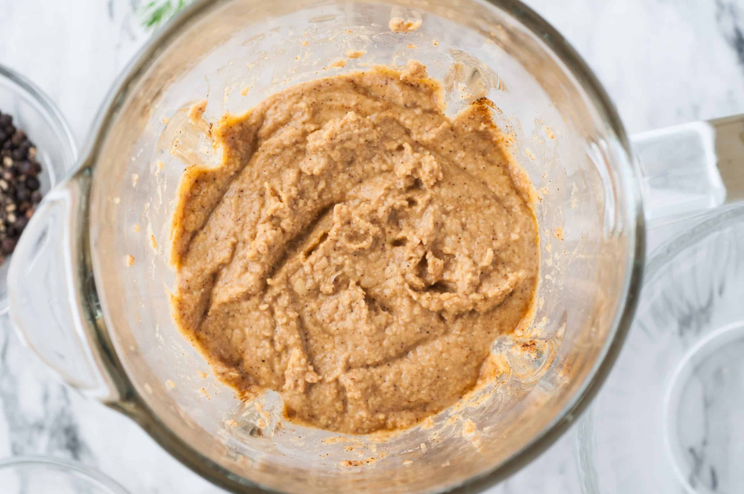 hummus in a blender