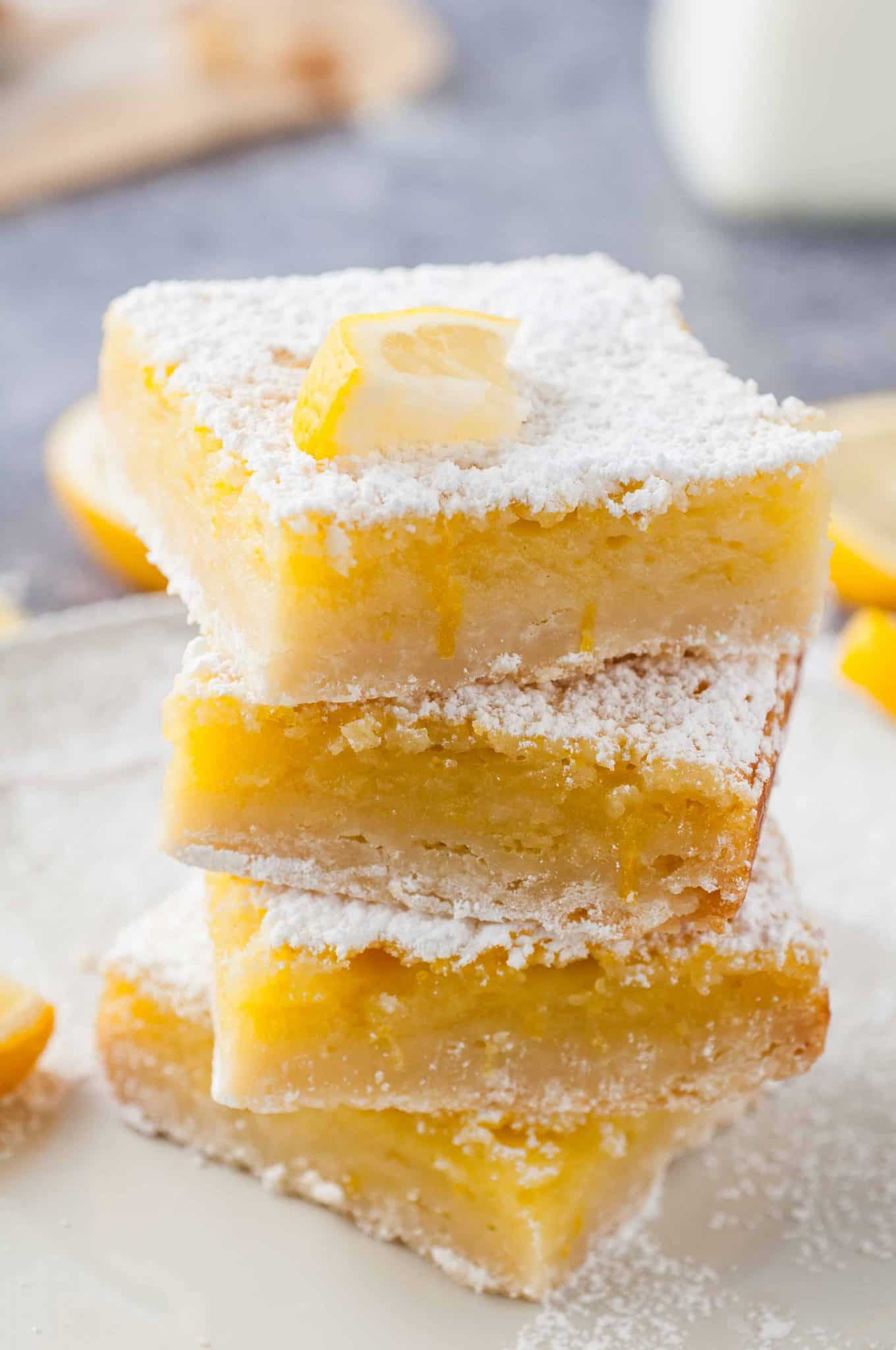 Easy Lemon Shortbread Squares Marathons & Motivation