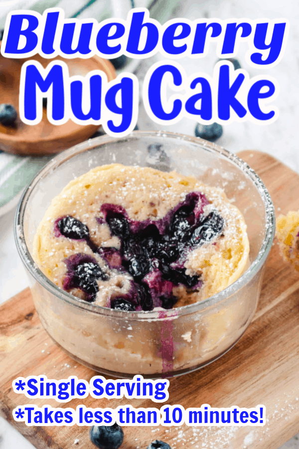 Blueberry Mug Cake Pin