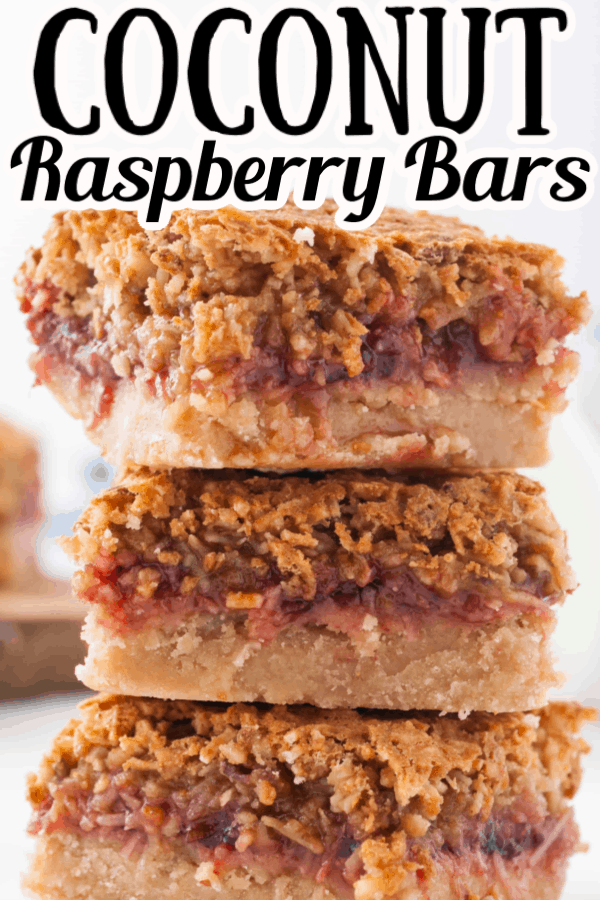Coconut Raspberry Bars Pin