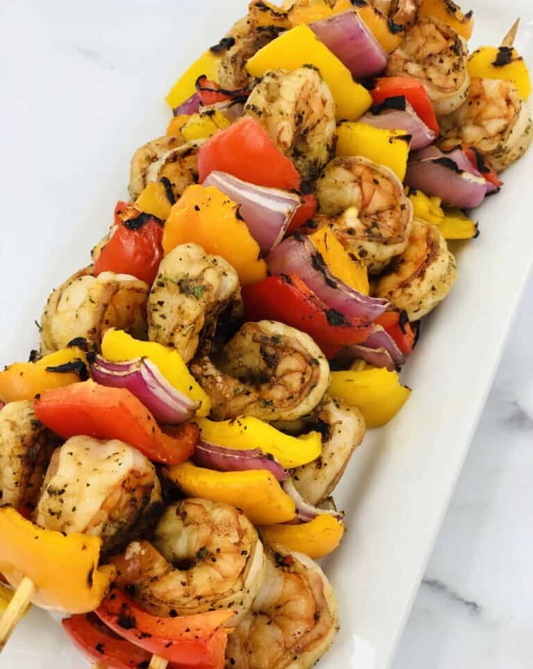 Grilled Shrimp and Pepper Kabobs