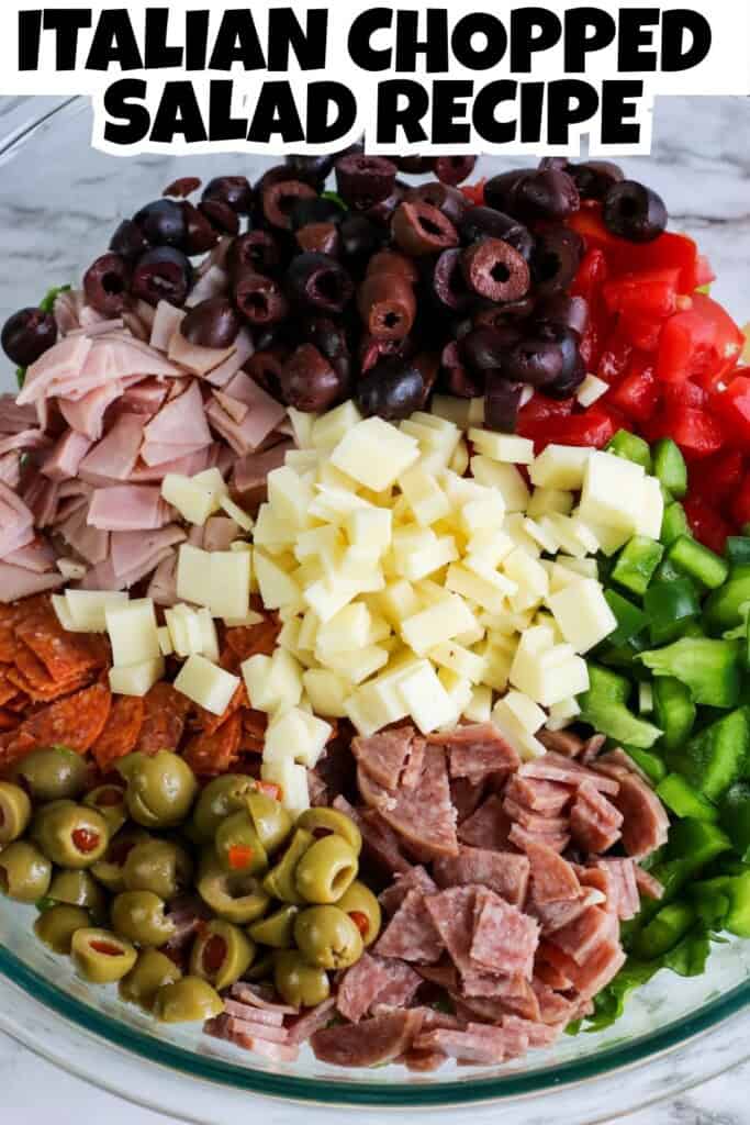 Chopped Italian Salad Recipe Pin.