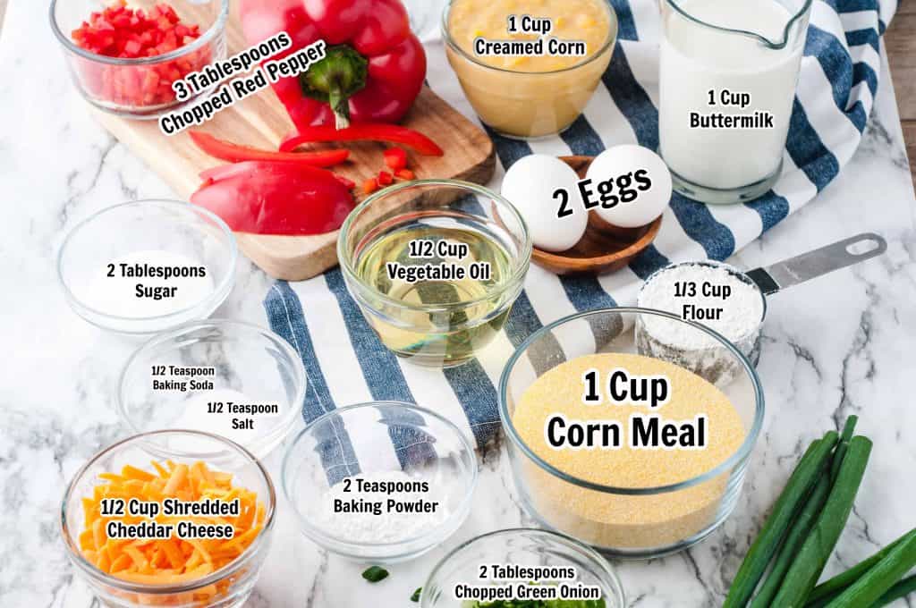 Ingredients for Mexican Cornbread